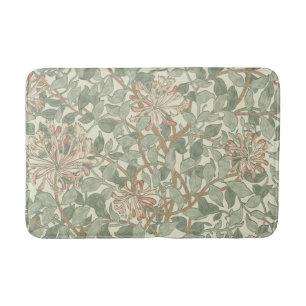 Honeysuckle Floral Wallpaper William Morris  Bath Mat
