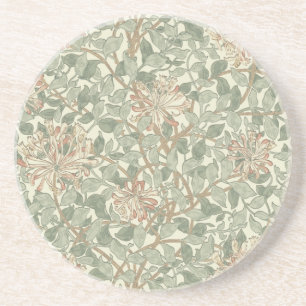 Honeysuckle Floral Wallpaper William Morris Coaster