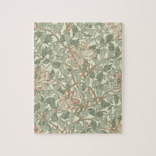Honeysuckle Floral Wallpaper William Morris Jigsaw Puzzle