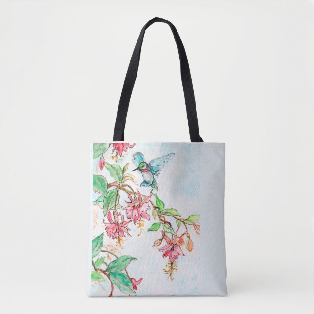 Honeysuckle Hummingbird  Tote Bag (Front)