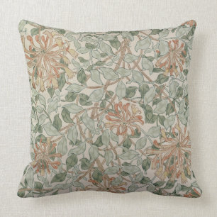'Honeysuckle II' design Throw Pillow