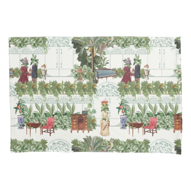 Honeysuckle in Waiting | Natural Pillowcase (Front)