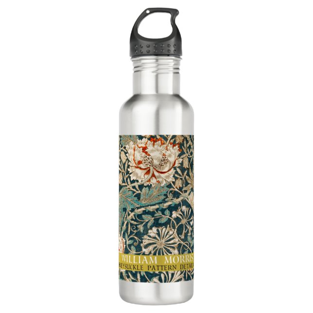 Honeysuckle Pattern - Design of William Morris 710 Ml Water Bottle (Front)