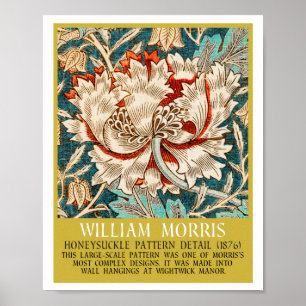 Honeysuckle Pattern - Design of William Morris Poster