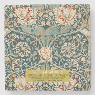 Honeysuckle Pattern - Design of William Morris Stone Coaster