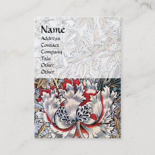 HONEYSUCKLE ,pink red white brown Business Card