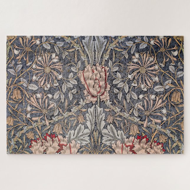 Honeysuckle Print (by William Morris) Jigsaw Puzzle (Horizontal)