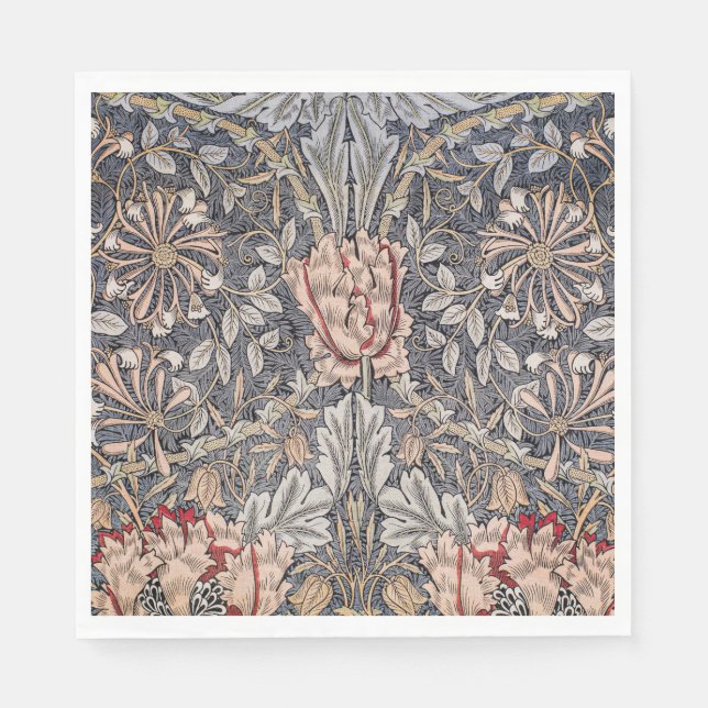 Honeysuckle Print (by William Morris) Napkin (Front)