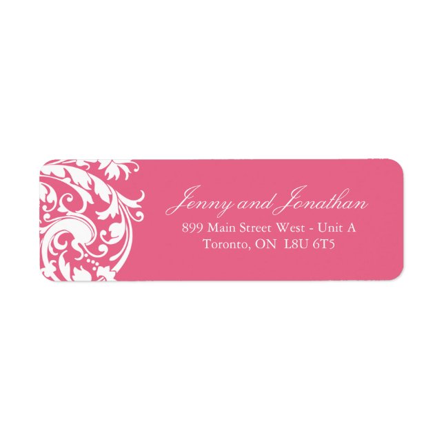 Honeysuckle RSVP Address Labels (Front)