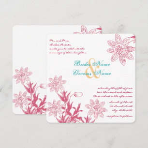Honeysuckle Spring Wedding Colours Floral Invites