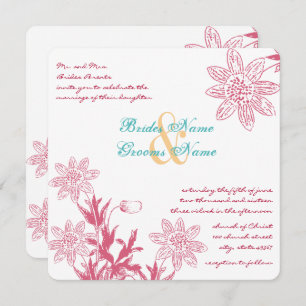 Honeysuckle Spring Wedding Colours Floral Invites