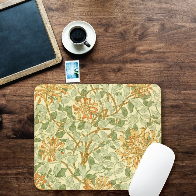 Honeysuckle Vine Design William Morris Mouse Pad (Creator Uploaded)
