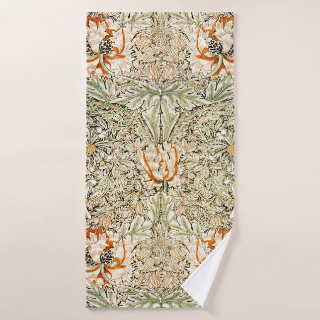 Honeysuckle, William Morris Bath Towel (Bath Towel)