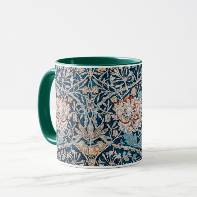 Honeysuckle, William Morris Coffee Mug (Front Left)