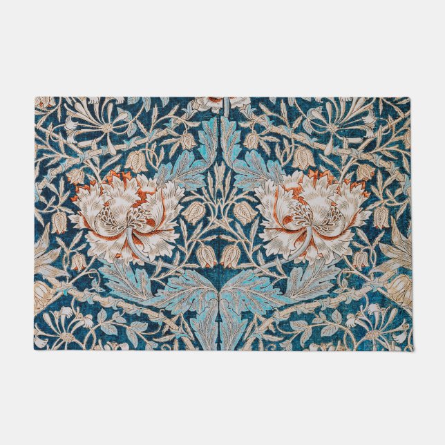 Honeysuckle, William Morris Doormat (Front)