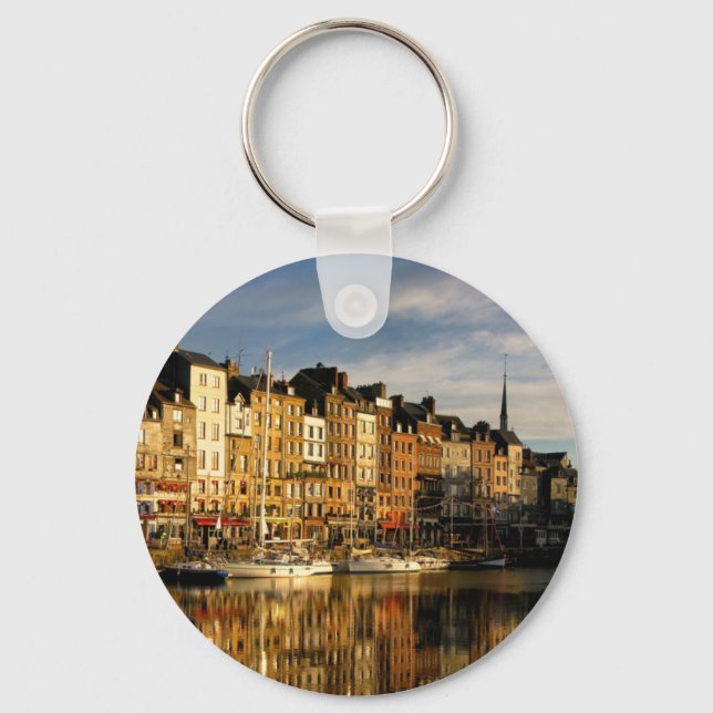 Honfleur, France Keychain (Front)