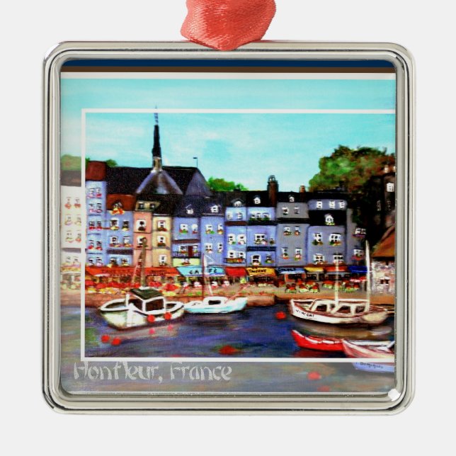 Honfleur, France Painting Ornament (Front)