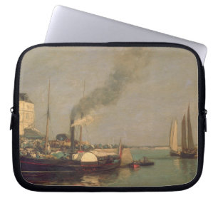 Honfleur. La Jetee, 1854-57 (oil on panel) Laptop Sleeve