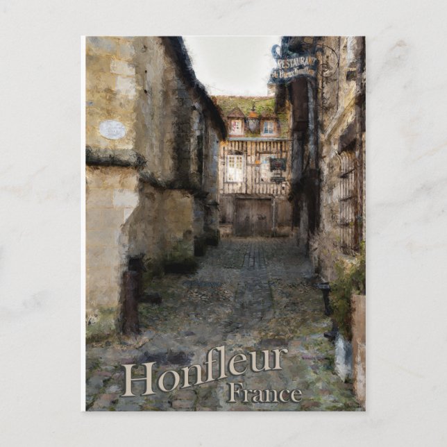 Honfleur painting, france card (Front)