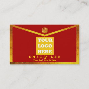 Hong Bao Red Envelope Business Card