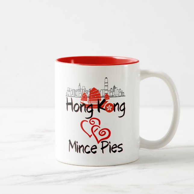 Hong Kong aime les minces tartes Mug (Droit)