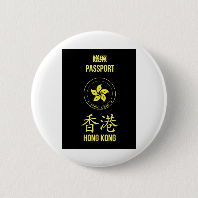 Hong Kong Autonomy Movement Passport 2 Inch Round Button (Front)