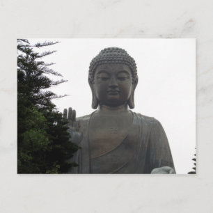 hong kong big buddha postcard