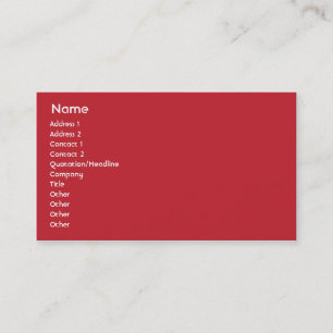 Hong Kong - Business Business Card