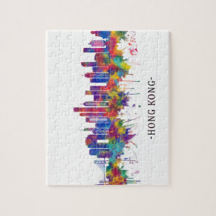 Hong Kong China Skyline Jigsaw Puzzle