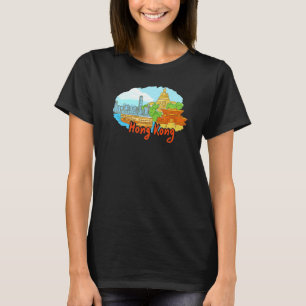 Hong Kong City China souvenir for men women T-Shirt