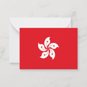 Hong Kong flag Card