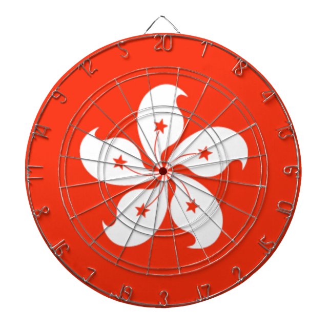 Hong Kong Flag Dartboard (Front)