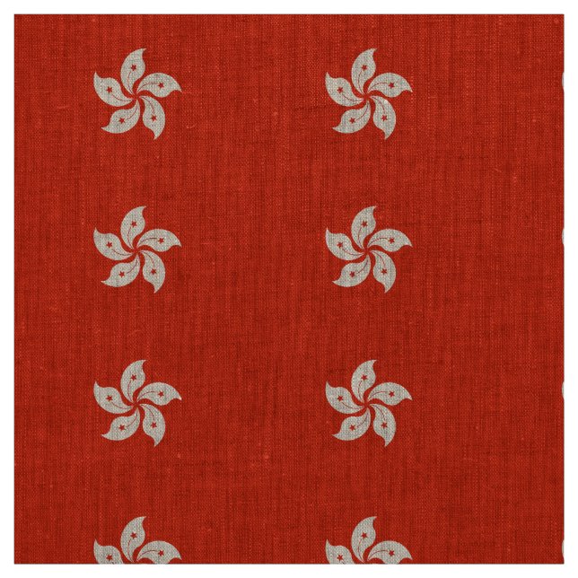 Hong Kong Flag Fabric (Swatch)