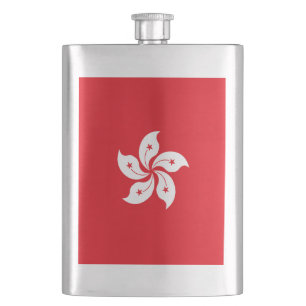 Hong Kong flag Hip Flask
