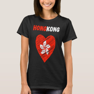 Hong Kong Flag Holiday Hong Kong Heart Hongkonger  T-Shirt