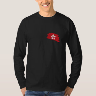 Hong Kong Flag Hong Konger Souvenirs Flower Petal T-Shirt