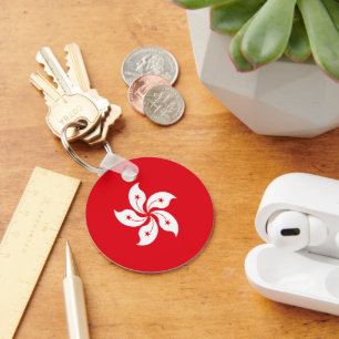 Hong Kong flag Keychain