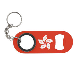 Hong Kong Flag Keychain Bottle Opener