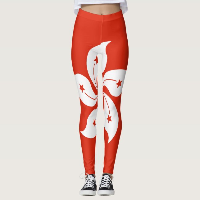 Hong Kong Flag Leggings (Front)