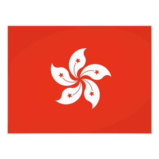 Hong Kong Flag Photo Print (Front)