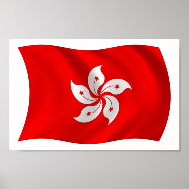 Hong Kong Flag Poster Print (Front)