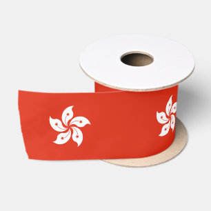 Hong Kong Flag Satin Ribbon