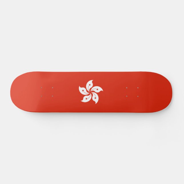 Hong Kong Flag Skateboard (Horz)