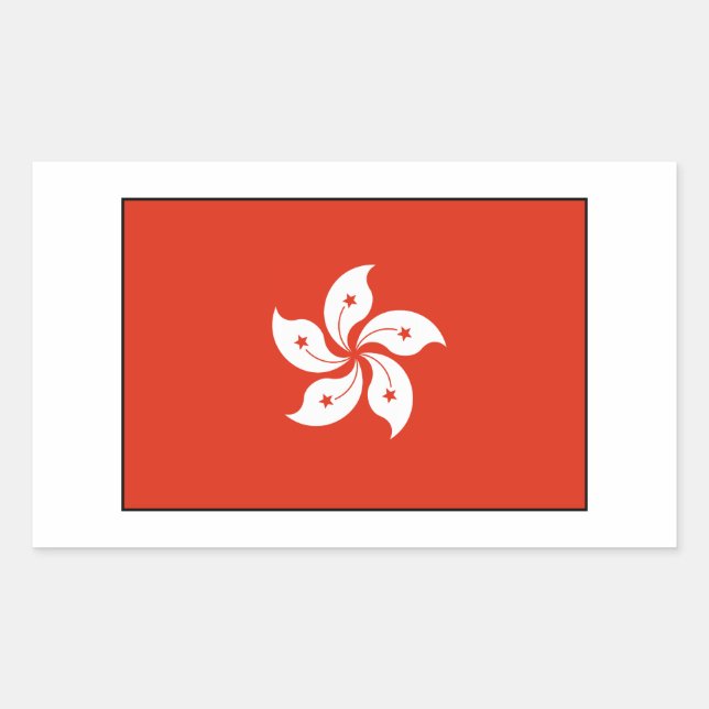 Hong Kong Flag Sticker (Front)