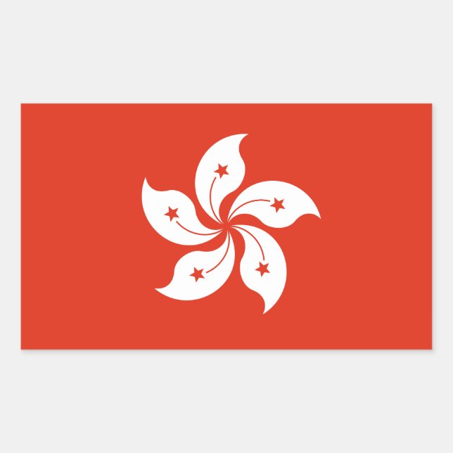 Hong Kong Flag Sticker (Front)
