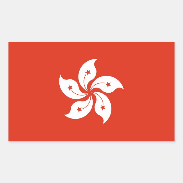 Hong Kong Flag Sticker (Front)