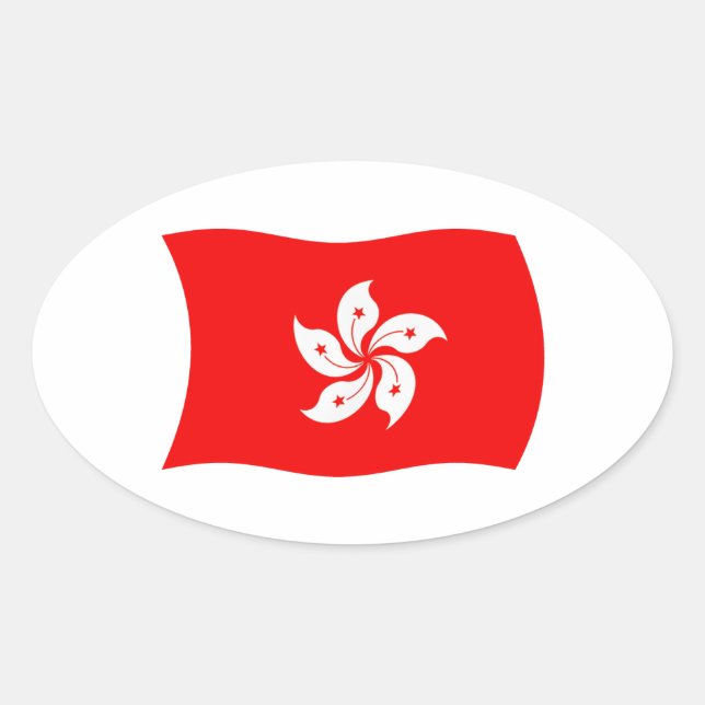 Hong Kong Flag Sticker (Front)