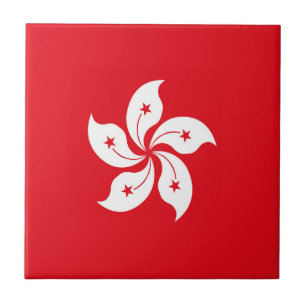 Hong Kong flag Tile