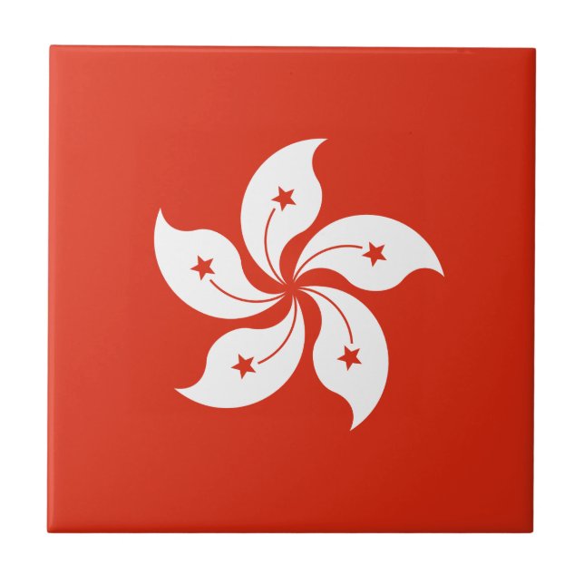 Hong Kong Flag Tile (Front)