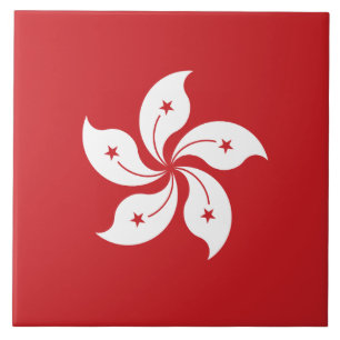 Hong Kong Flag Tile